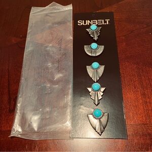 Sunbelt Turquoise Button Covers